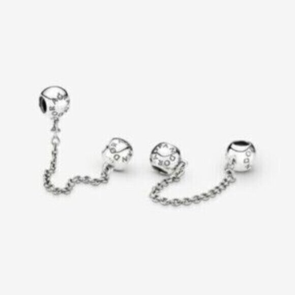 ✅Pandora Logo Safety Chain Charm - Picture 4 of 5